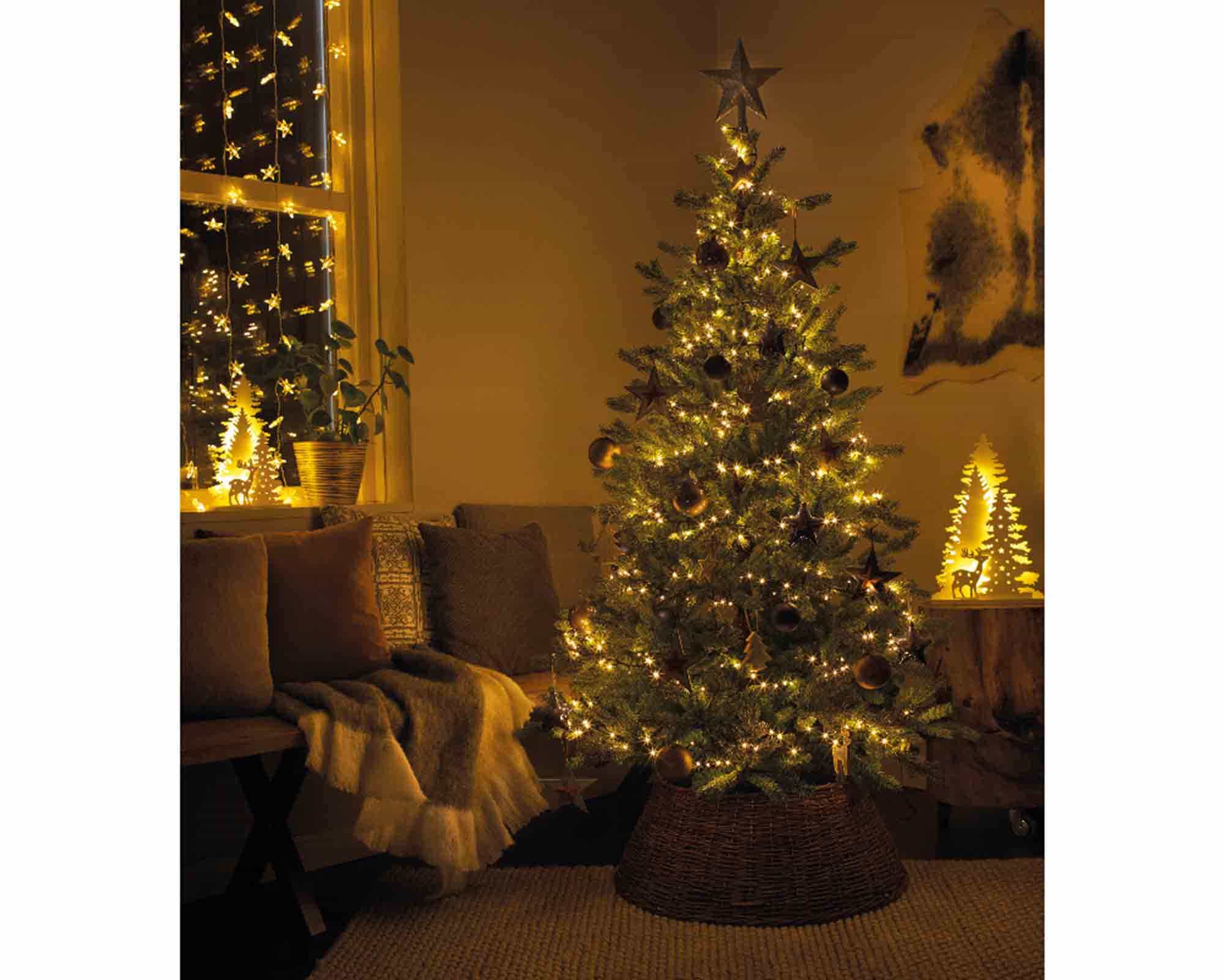 Catena Microled 960 Luci per Interno ed Esterno Caldo e Bianco 1200cm in PVC - immagine 8