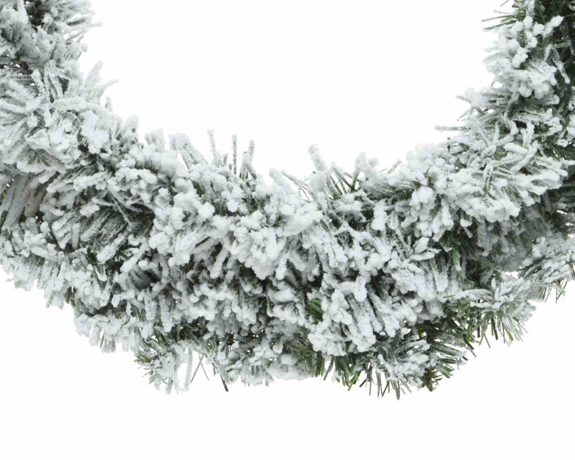 Decorazione Ghirlanda Imperial Innevato D50cm in PVC - immagine 2