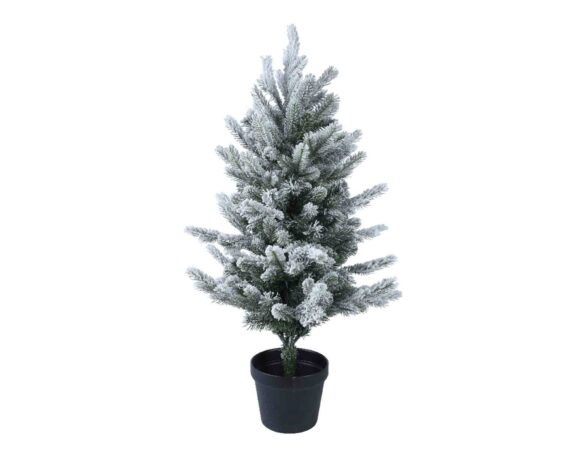 Mini Albero Allison Innevato D48x75cm in PVC