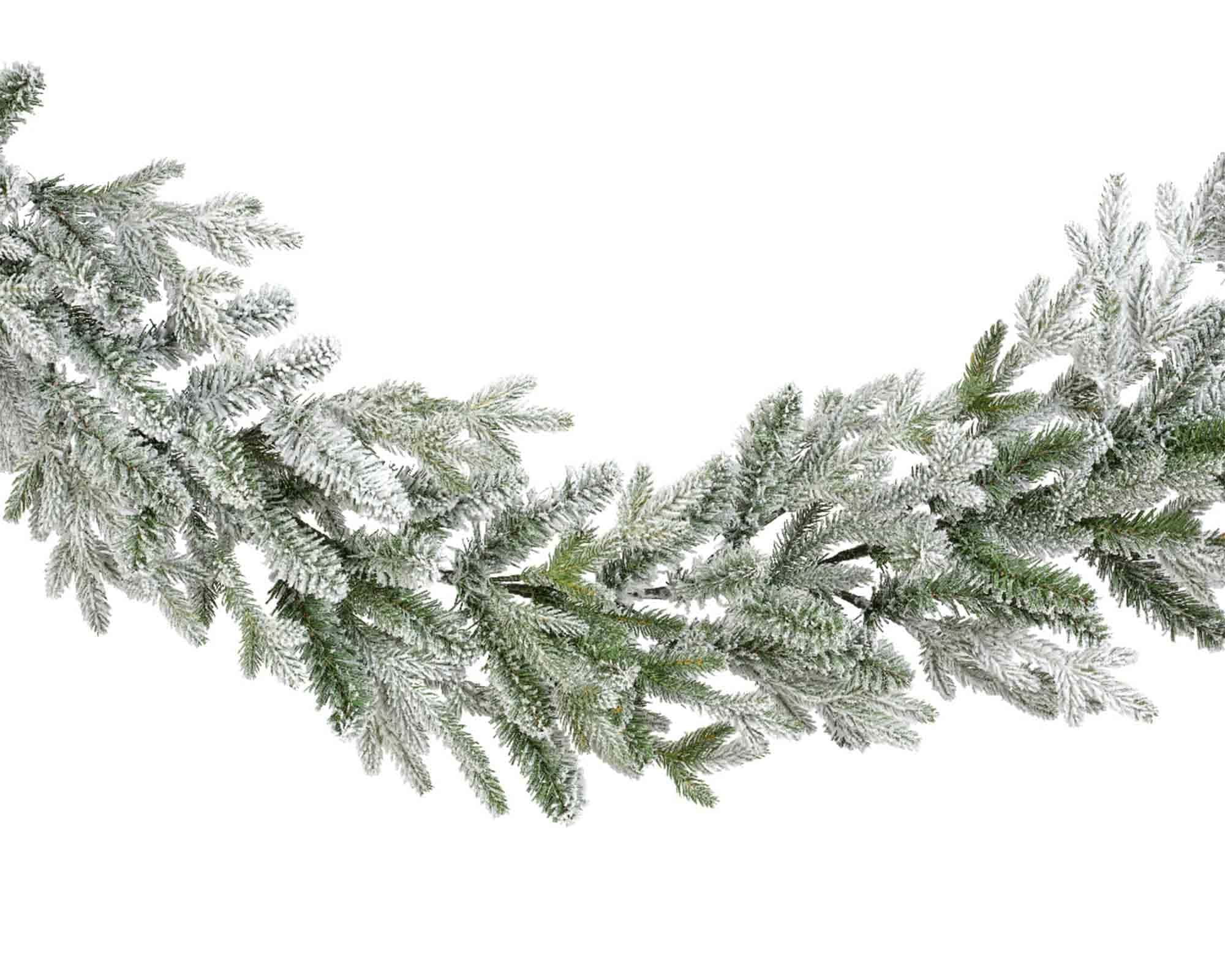 Decorazione Festone Norway Innevato D270cm in PVC