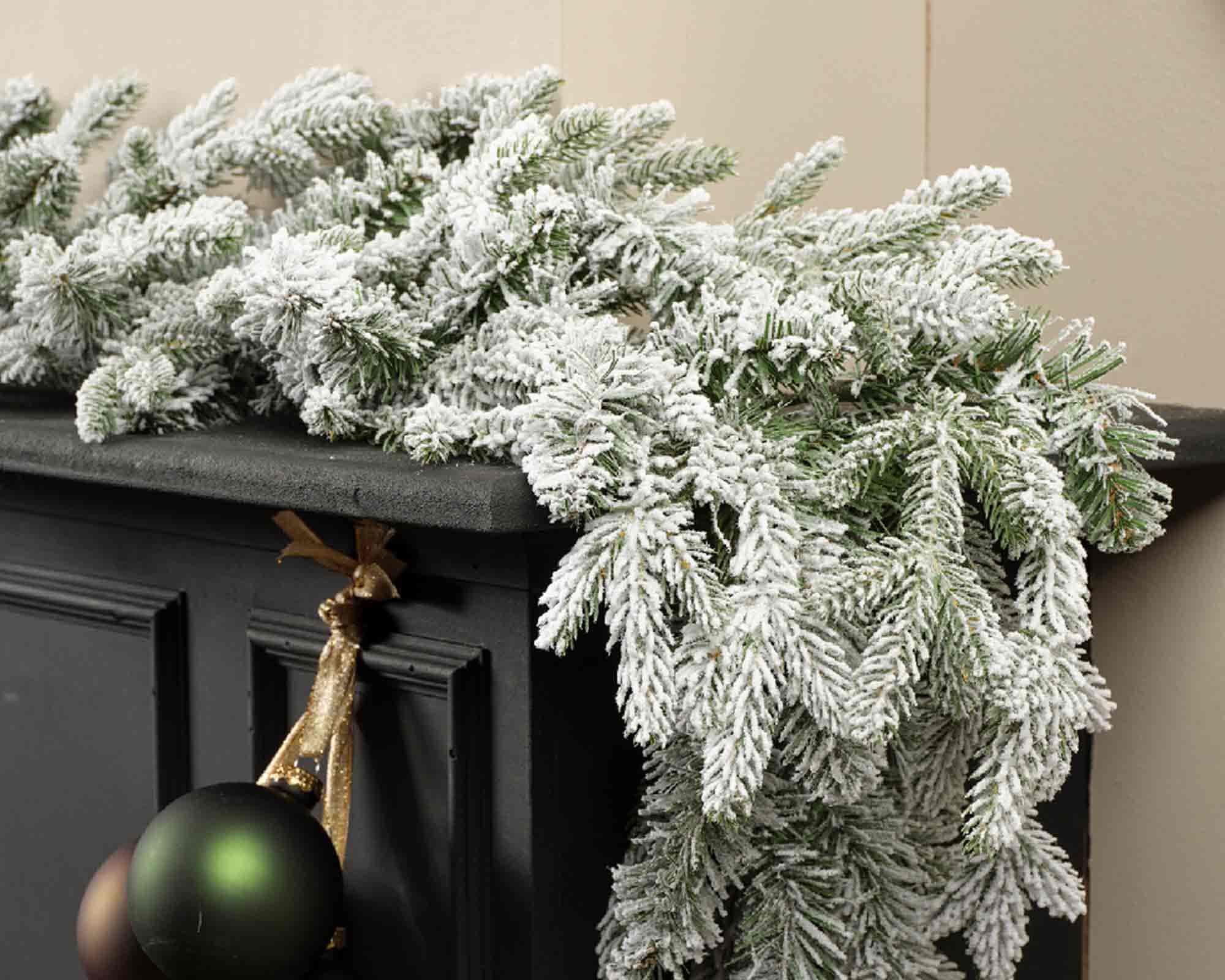 Decorazione Festone Norway Innevato D270cm in PVC - immagine 3