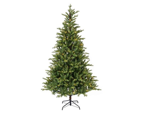 Albero di Natale Pino Alisson Sintetico con 740 LED D162x270h in PE e PVC