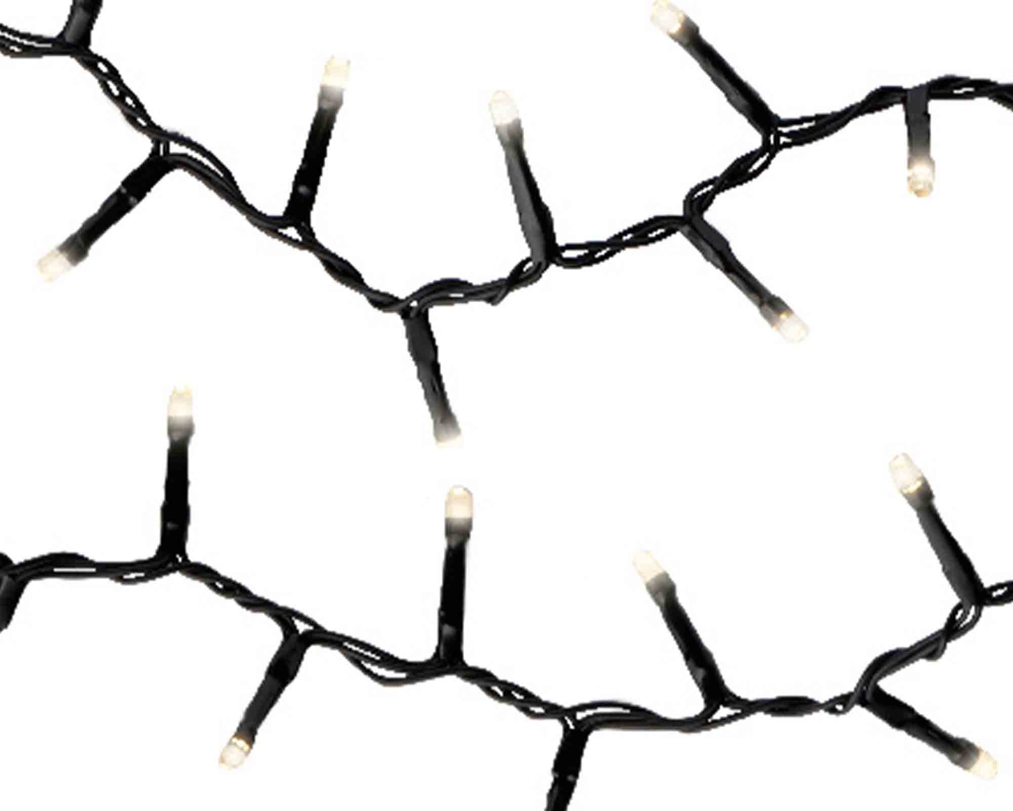 Catena Luci Solari 750 LED per Esterno Caldo e Bianco 1600cm in PVC - immagine 2