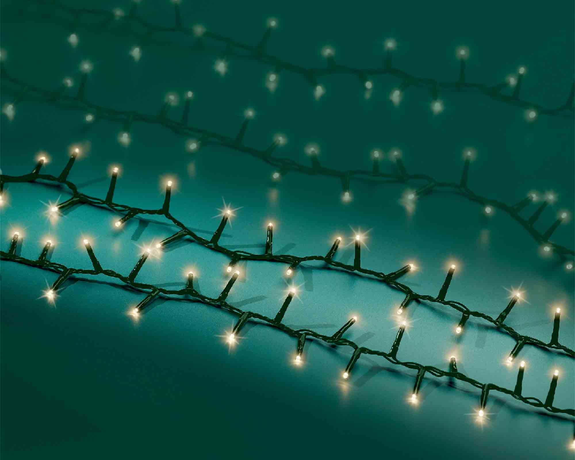 Catena Luci 3000 LED per Interno ed Esterno Cavo Verde e Bianco 6000cm in PVC - immagine 4