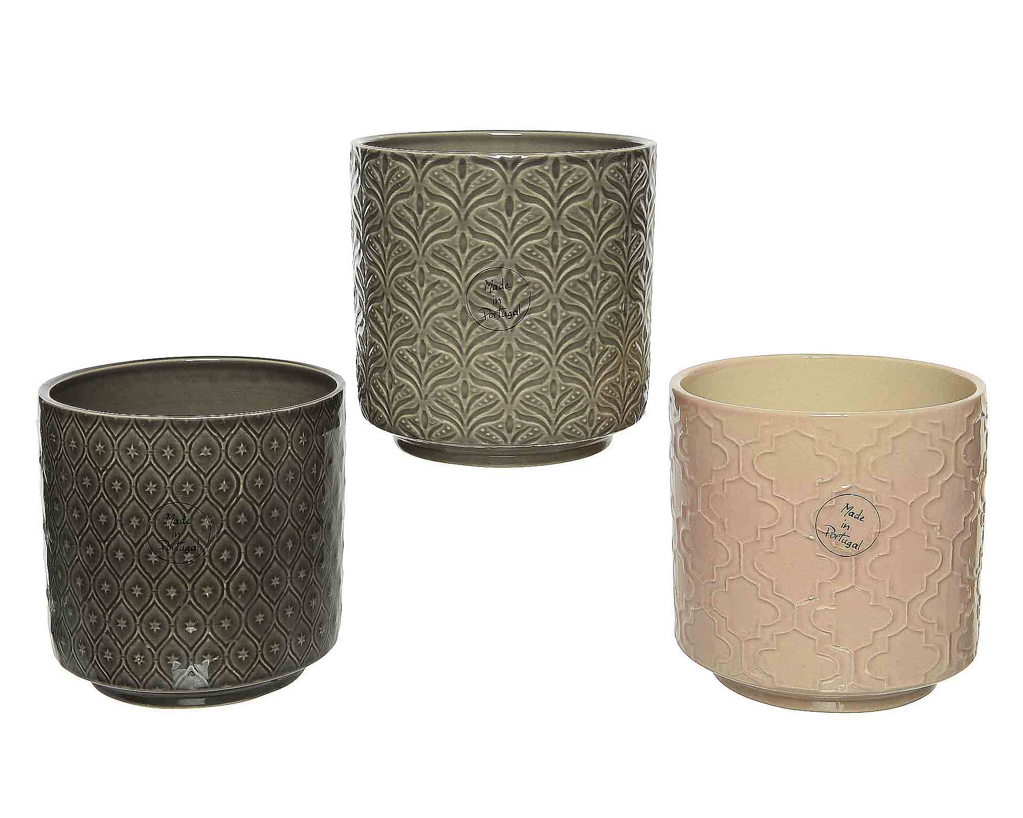 Cachepot Semplice e Pratico Cilindrico Assortiti D13x13cm