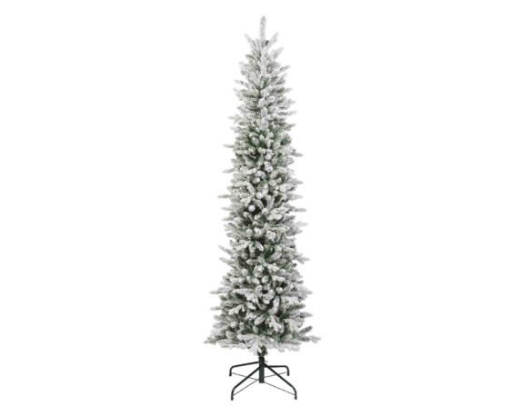 Albero di Natale Slim Fir Innevato D73x240h PVC