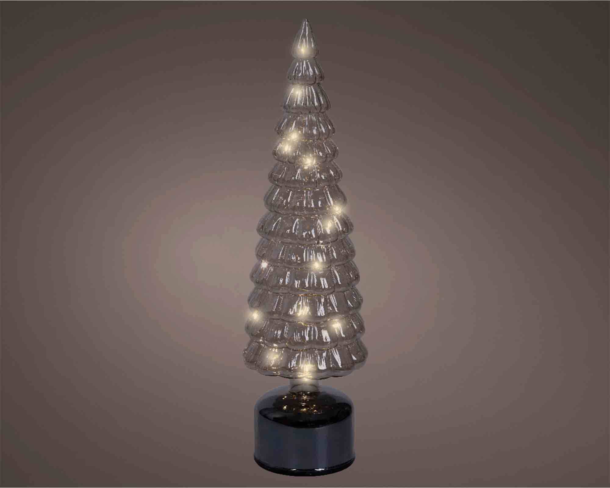 Albero Rigido con Microled e Movimento D11x39cm in Vetro - immagine 3