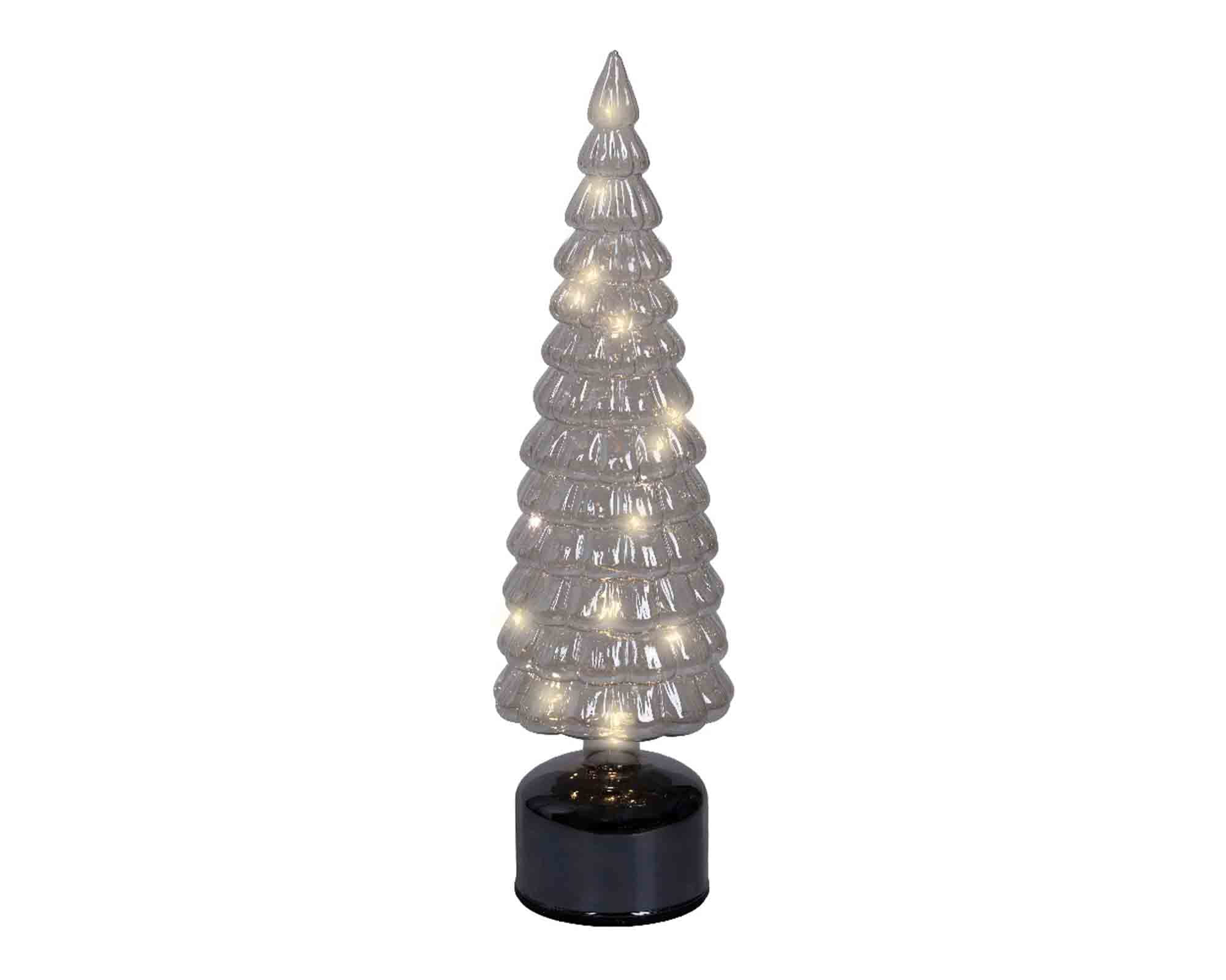 Albero Rigido con Microled e Movimento D11x39cm in Vetro
