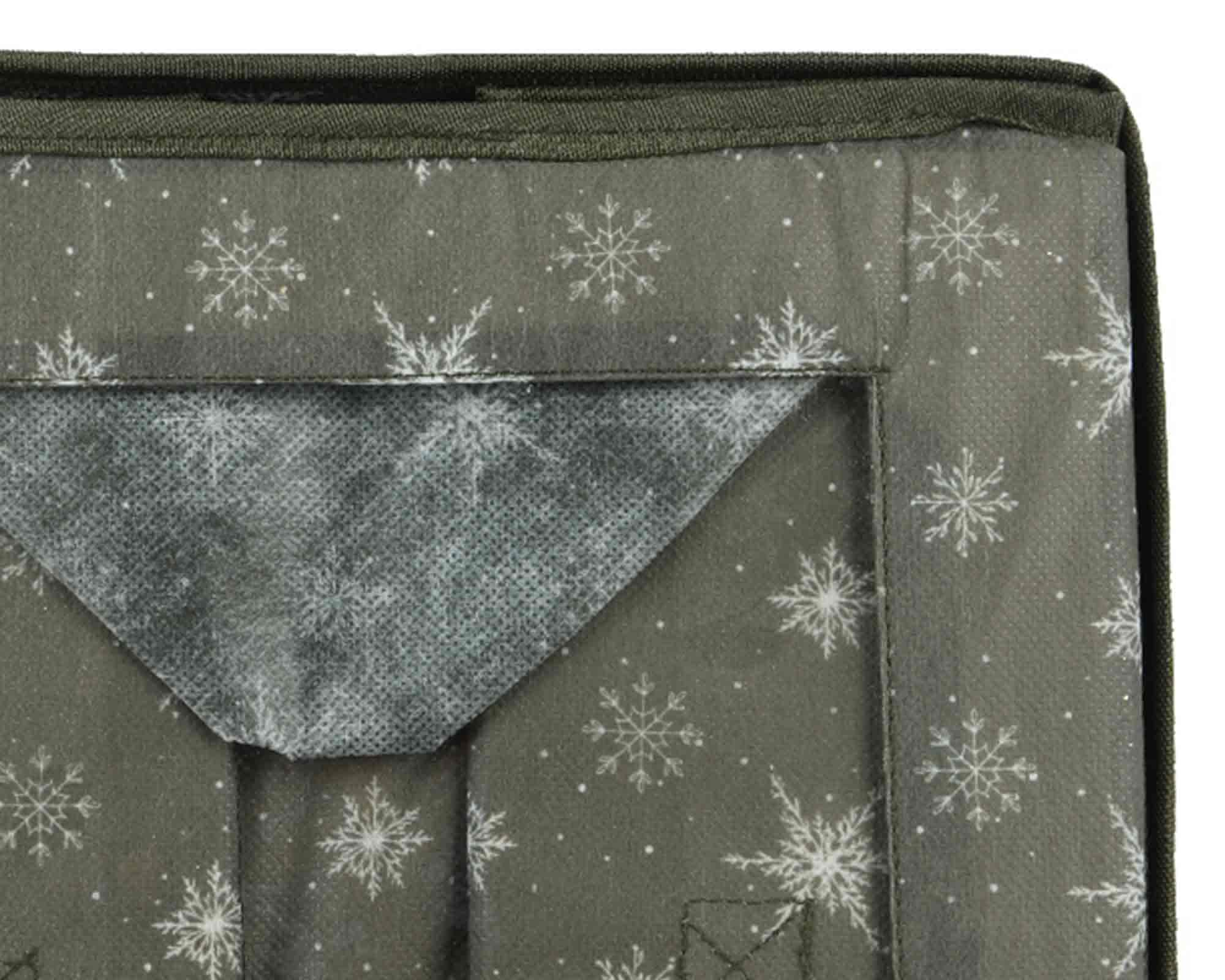 Contenitore Portapalline Verde e Bianco 33,5x33,5x20,5cm in Poliestere - immagine 4