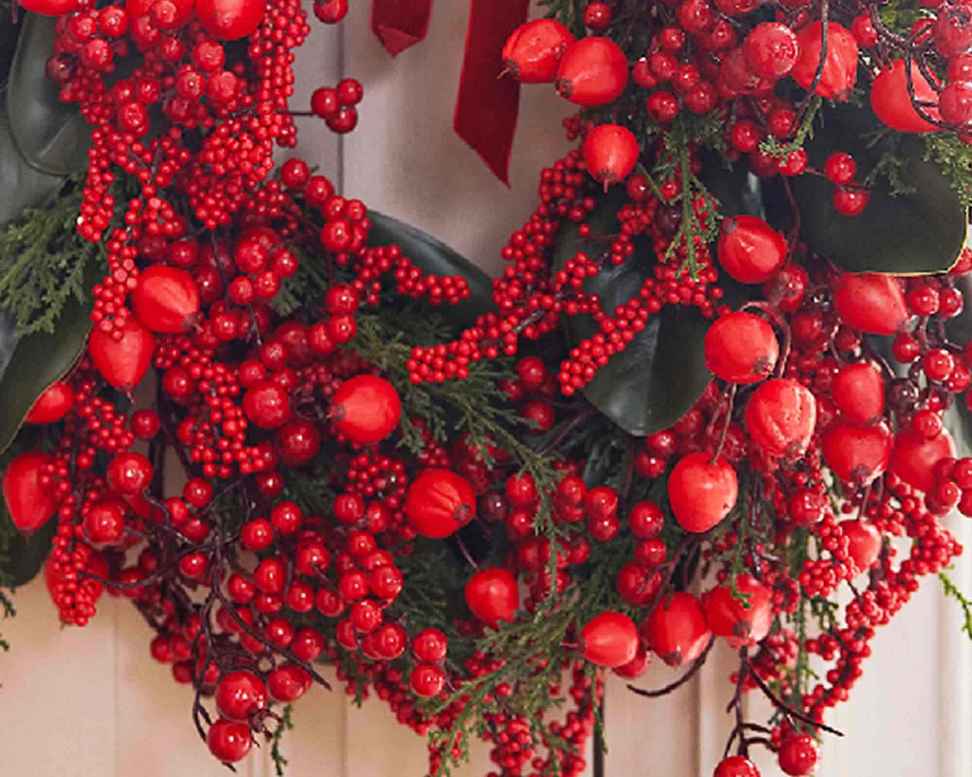 Decorazione Ghirlanda Innevata D40x13cm in PVC - immagine 3