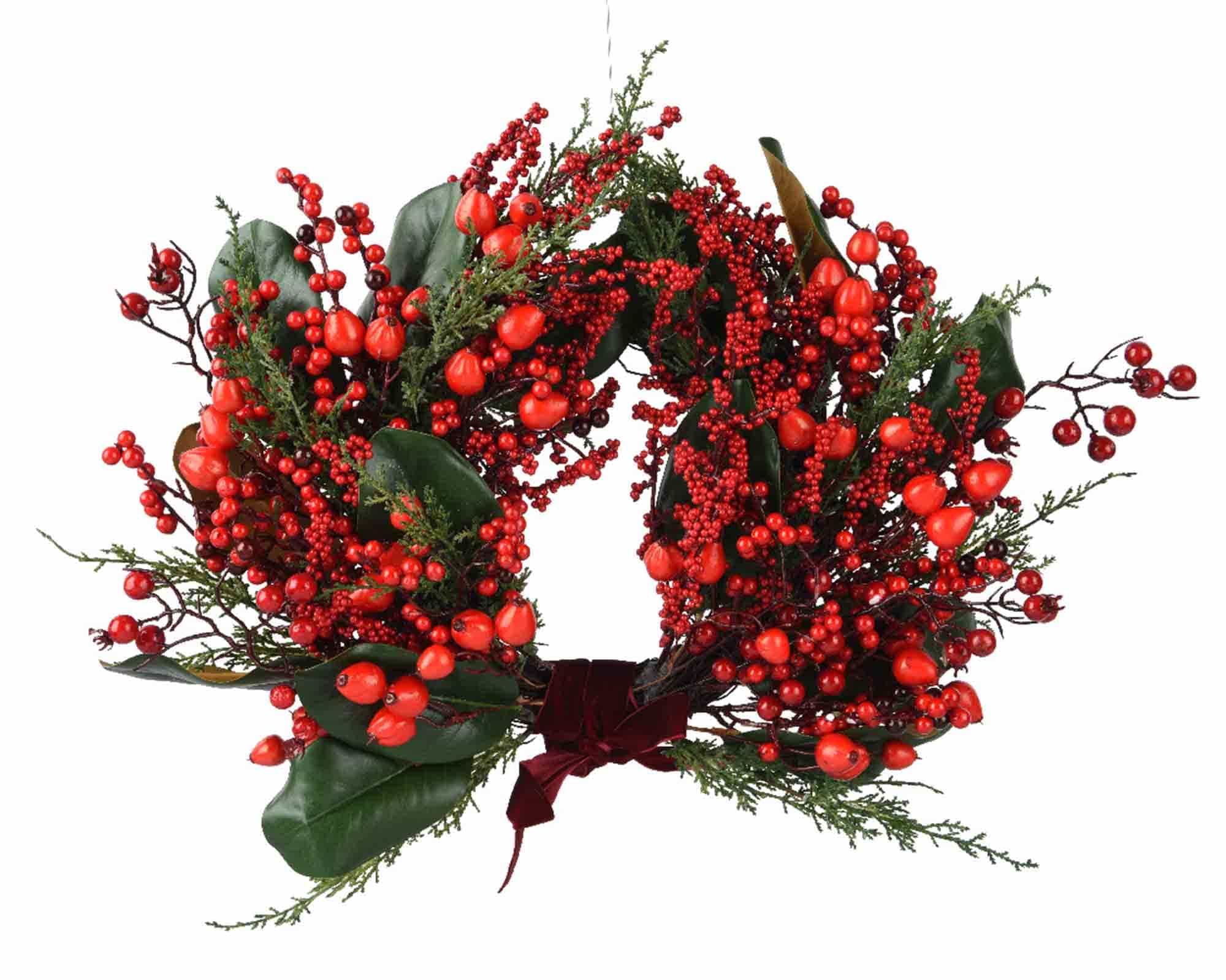 Decorazione Ghirlanda Innevata D40x13cm in PVC