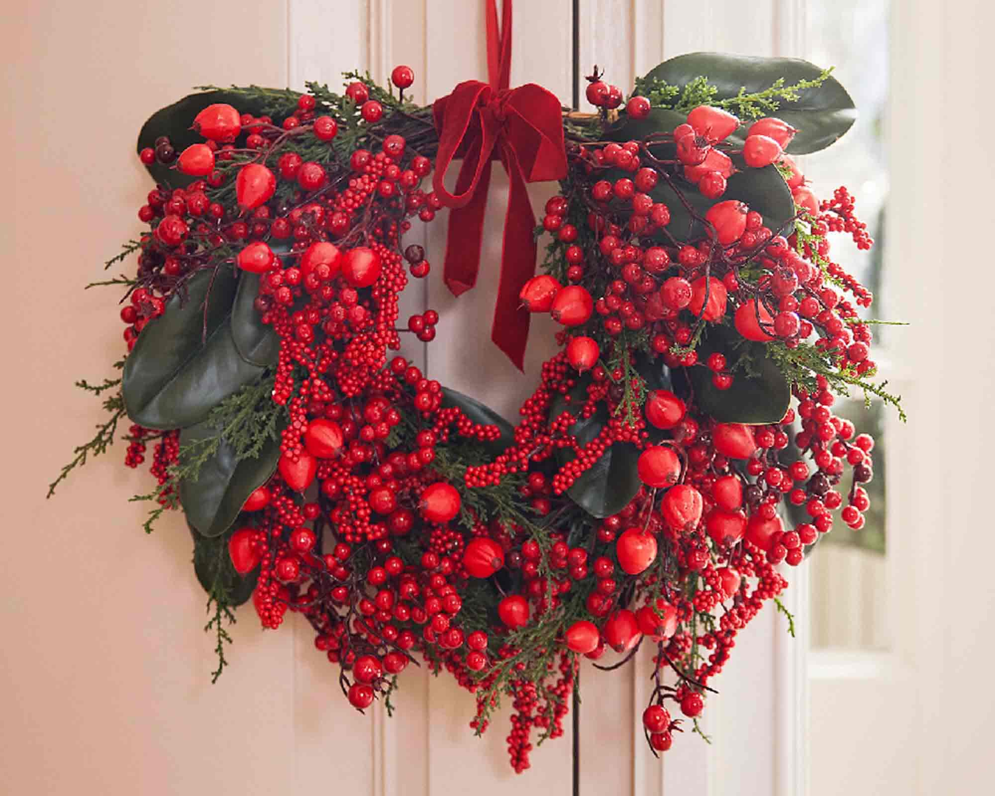 Decorazione Ghirlanda Innevata D40x13cm in PVC - immagine 2