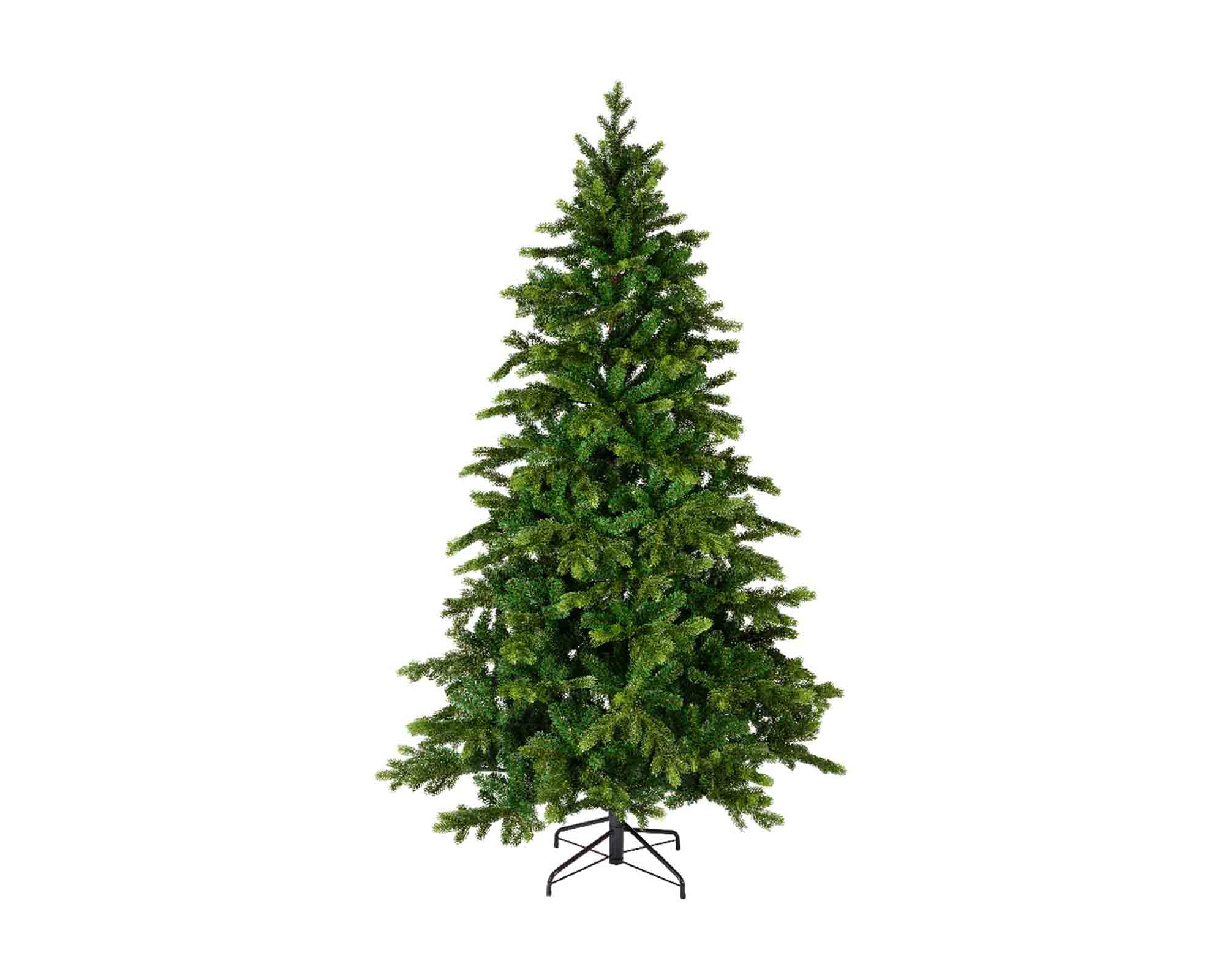 Albero di Natale Abete Galloway Spruce Verde Sintetico D150x240h in PE e PVC