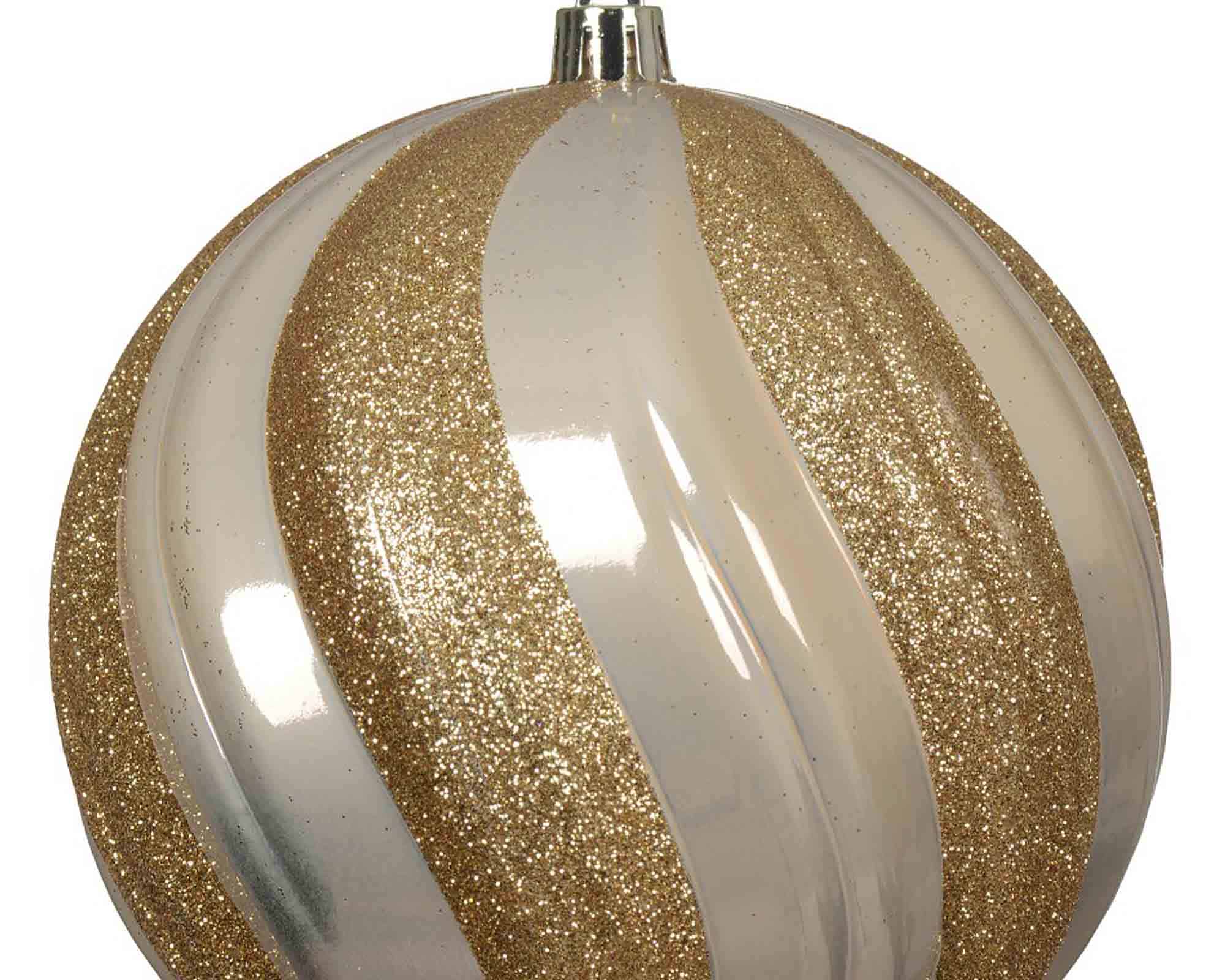 Sfera Perla con Decorazioni Decorate D12cm in Plastica - immagine 2