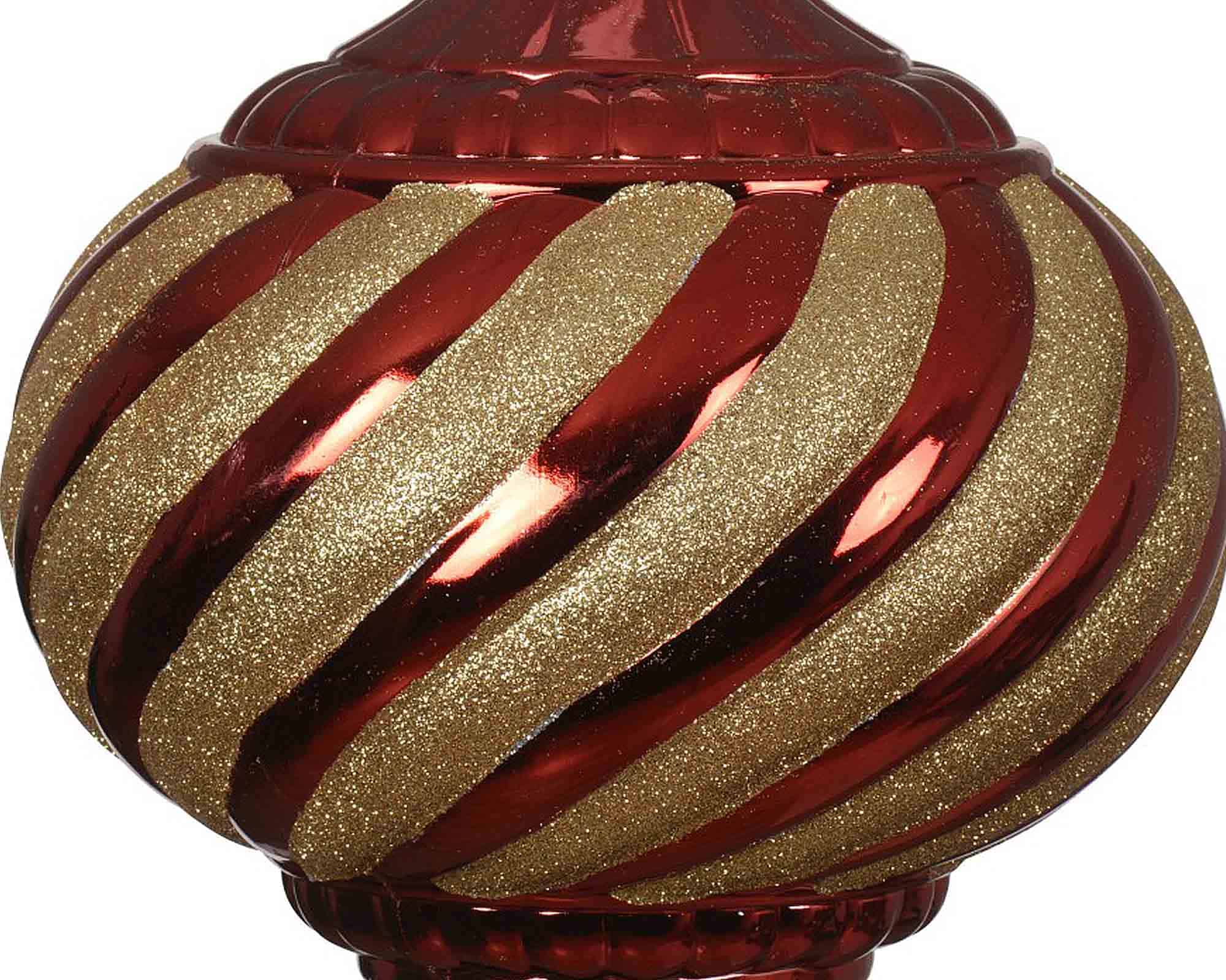 Sfera Rosso e Oro Assortito D20cm in Plastica - immagine 2