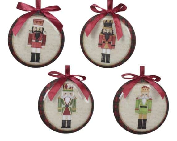 Sfera con Schiaccianoci Assortito D8x2,5x8cm in Polischiuma