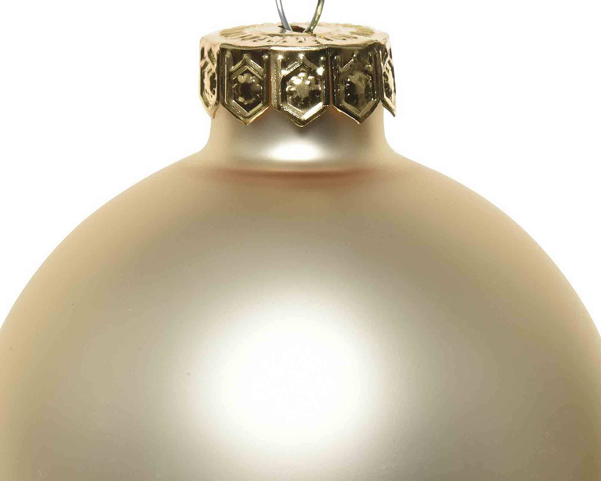 Set 16 Pz Sfere Perla Smaltato Assortito D8cm in Vetro - immagine 3