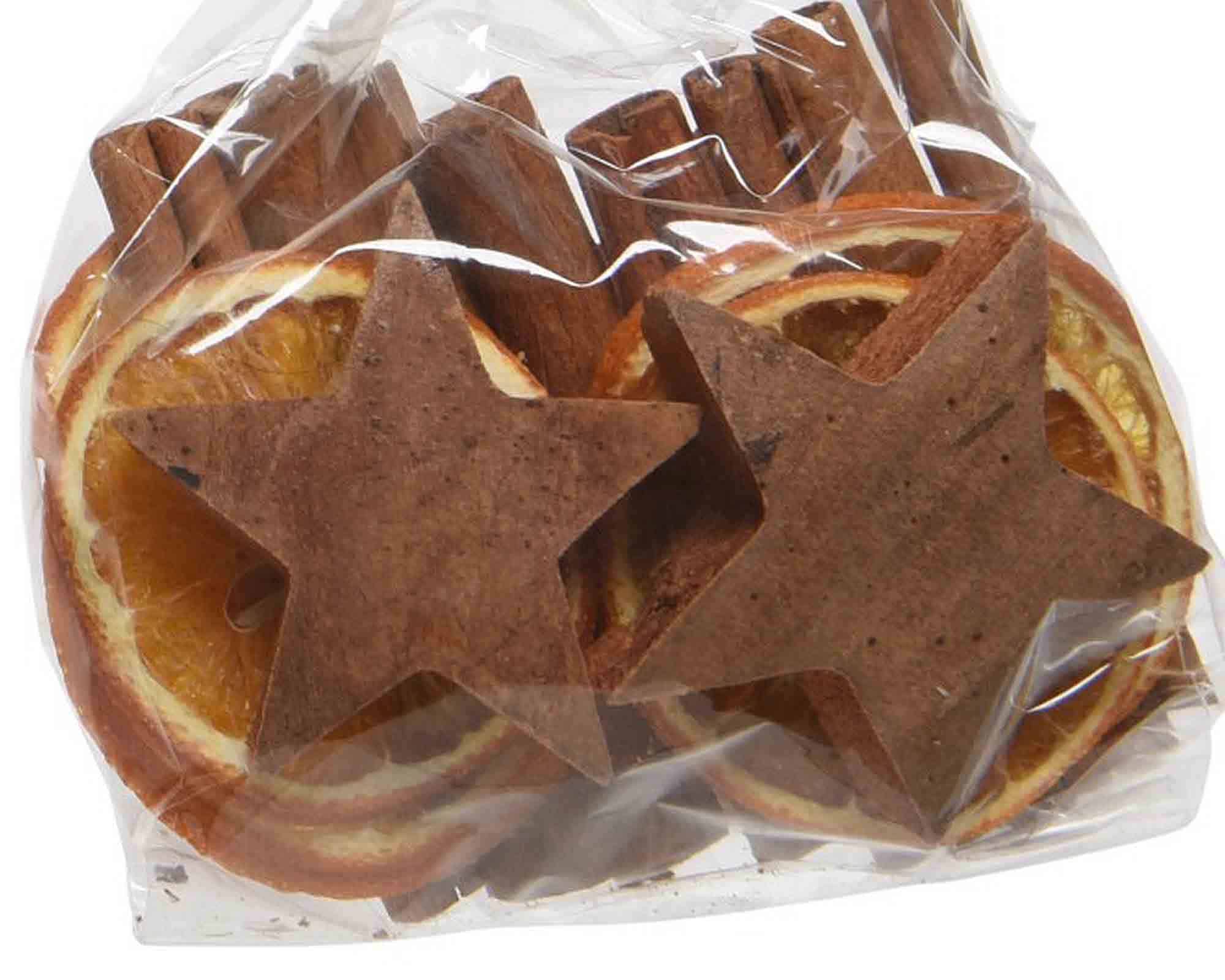 Potpourri per Decorazione con Frutta Essiccata Assortito 10x5x15cm in Fibra Naturale - immagine 2