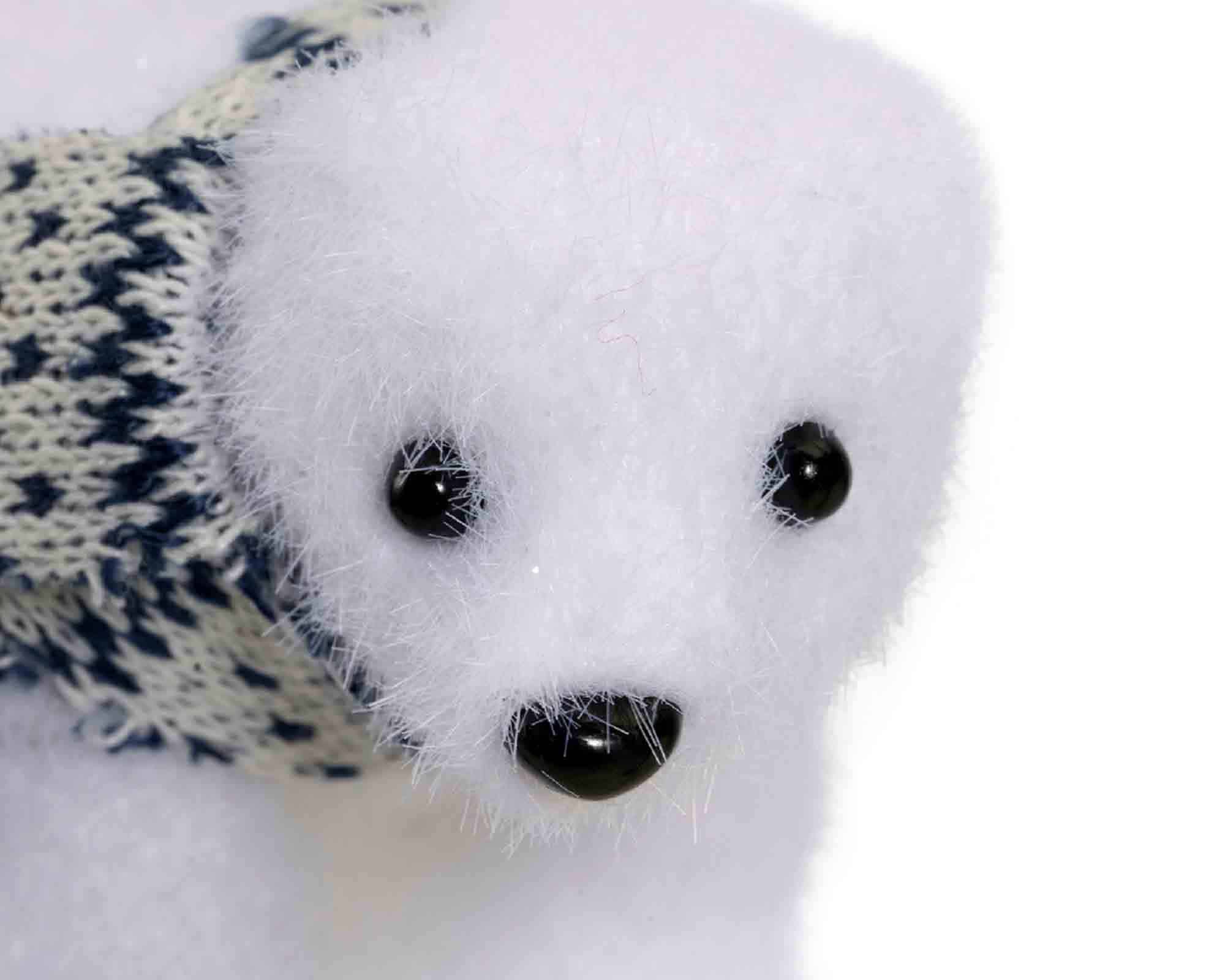 Pendente Orso Innevato Bianco Assortito 11x6x7,5cm - immagine 4