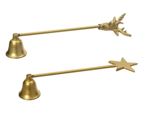 Spegni Candele Dorato 26×5,5×4,5cm in Alluminio