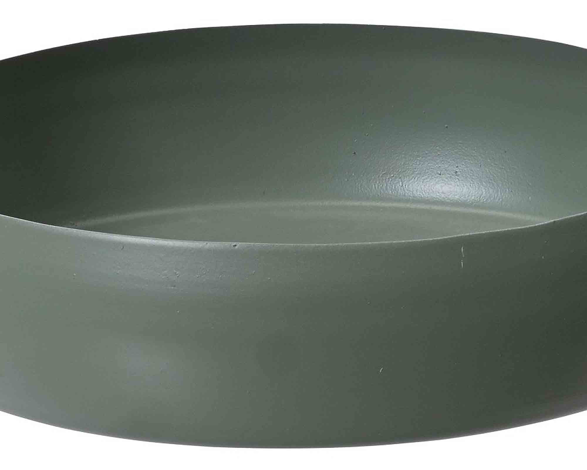 Cachepot Ciotola Rotonda Verde Pratico e Semplice Assortiti D22x5cm in Ferro - immagine 2