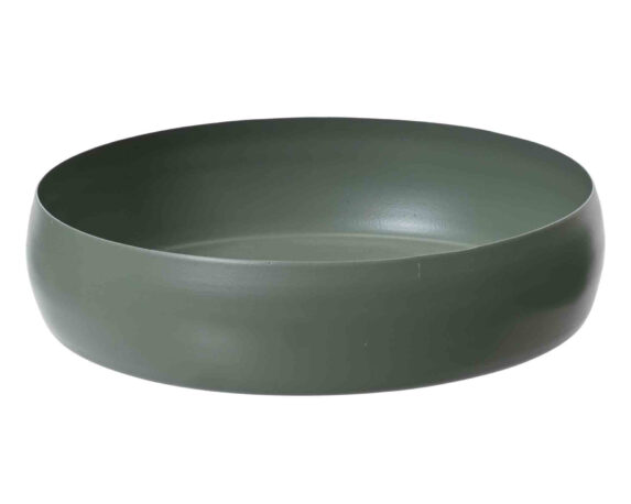 Cachepot Ciotola Rotonda Verde Pratico e Semplice Assortiti D22x5cm in Ferro