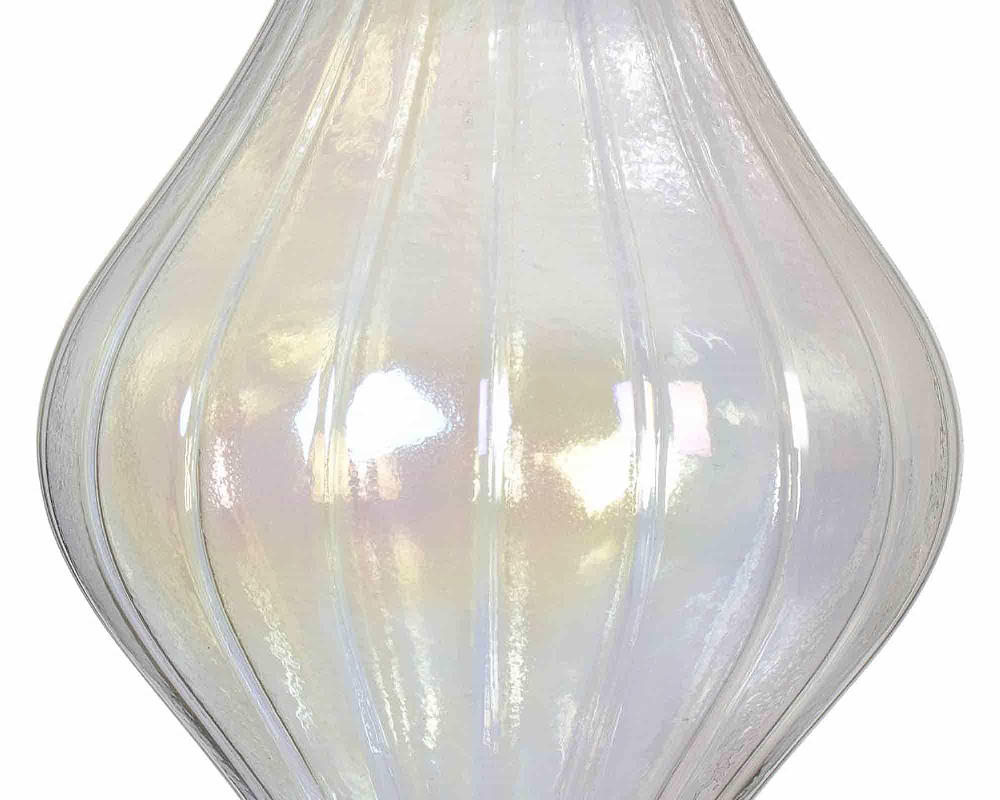 Pendente Rigato Trasparente D10cm in Vetro - immagine 2