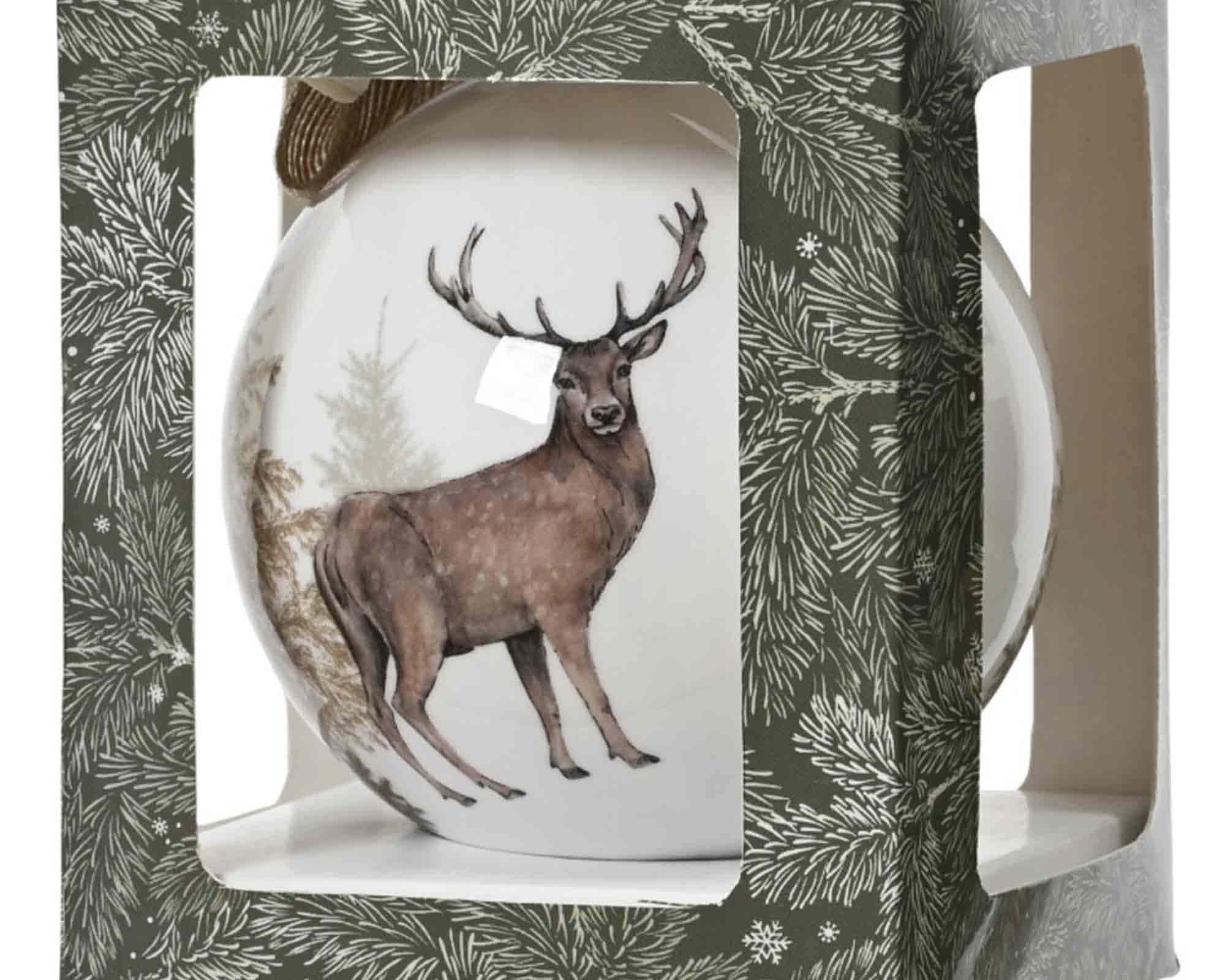 Sfera con Animale Decorativo in Scatola D10cm in Vetro - immagine 3