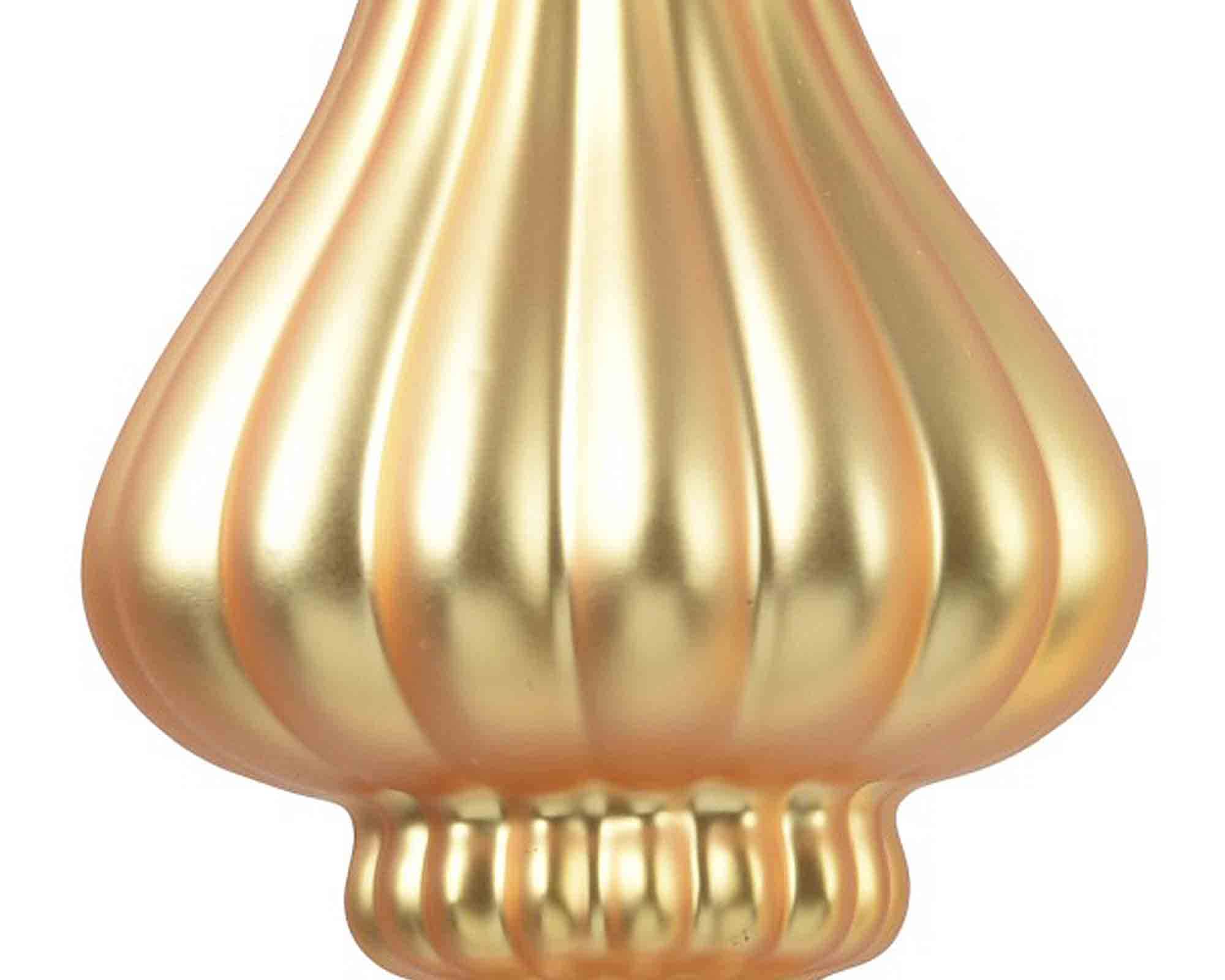 Pendente Ornamentale Dorato Assortito D6x15cm in Vetro - immagine 2