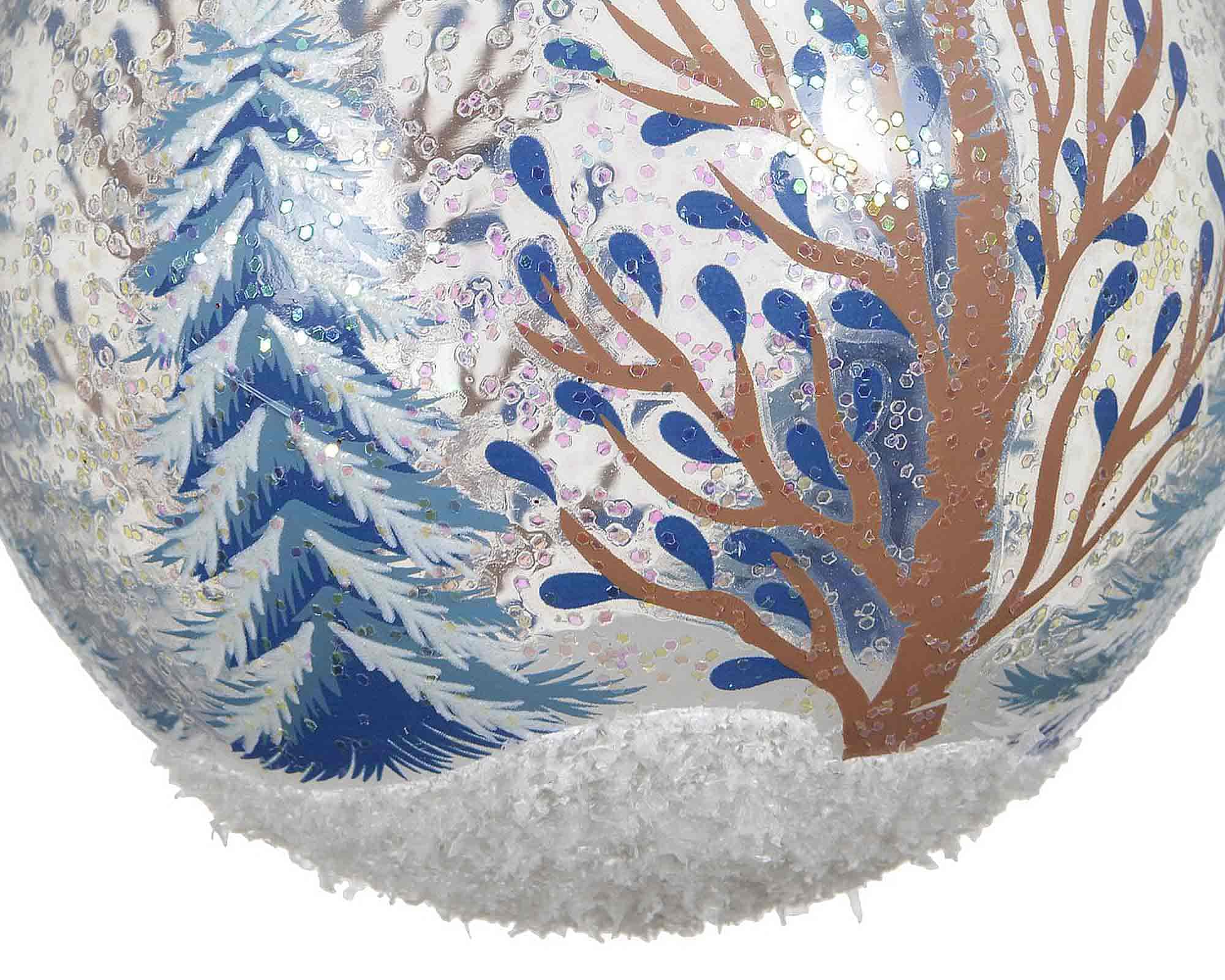 Set 3 Pz Sfera Trasparente con Alberi Decorativi D8cm in Vetro - immagine 2