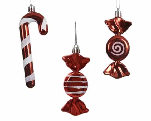 Pendete a forma di Caramella Assortito 2x4x12cm in Plastica