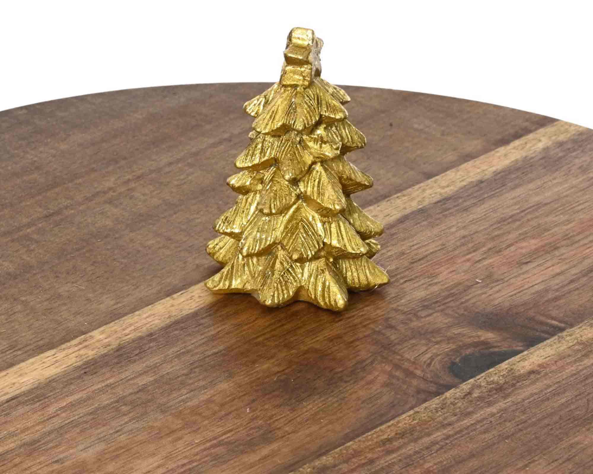 Tagliere Rotondo con Alberello D10x28cm in Legno di Acacia - immagine 2