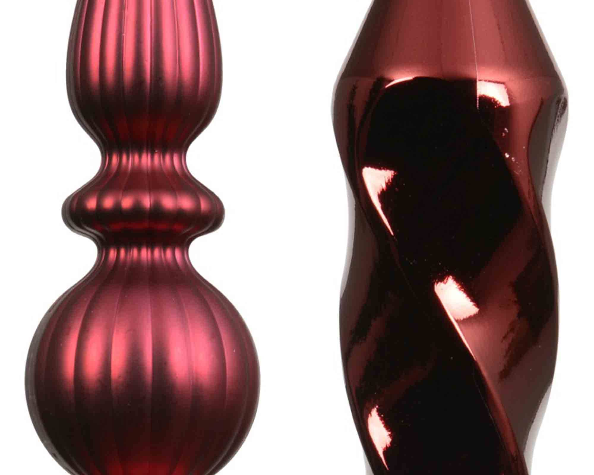 Pendente Torciglione Rosso 5x5x30cm in Poliestere - immagine 3