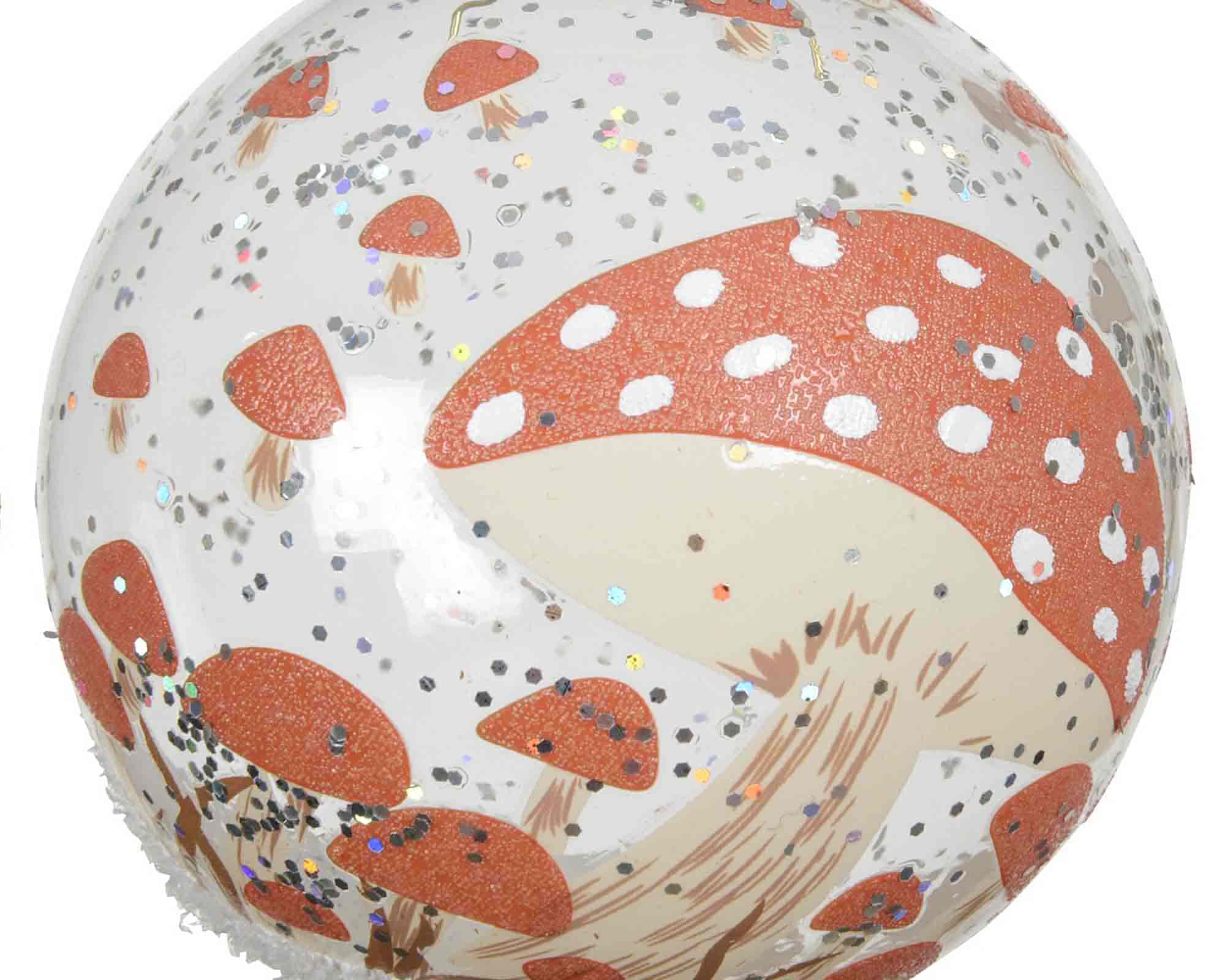 Sfera Trasparente con Funghi Assortito D8cm in Vetro - immagine 2