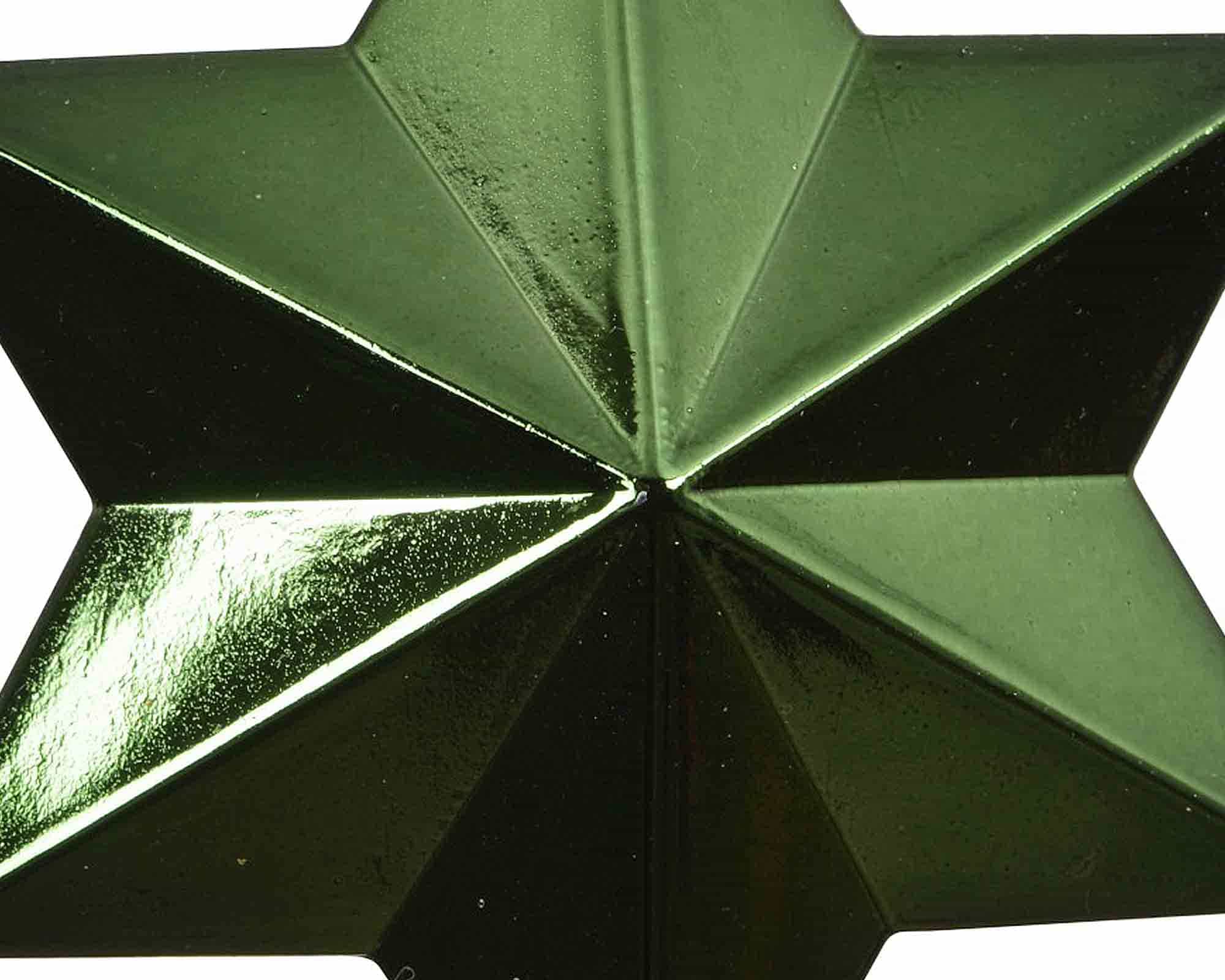 Set 12 Pz Pendenti a Stella Rosso Assortito 9x9x12cm in Poliestere - immagine 3