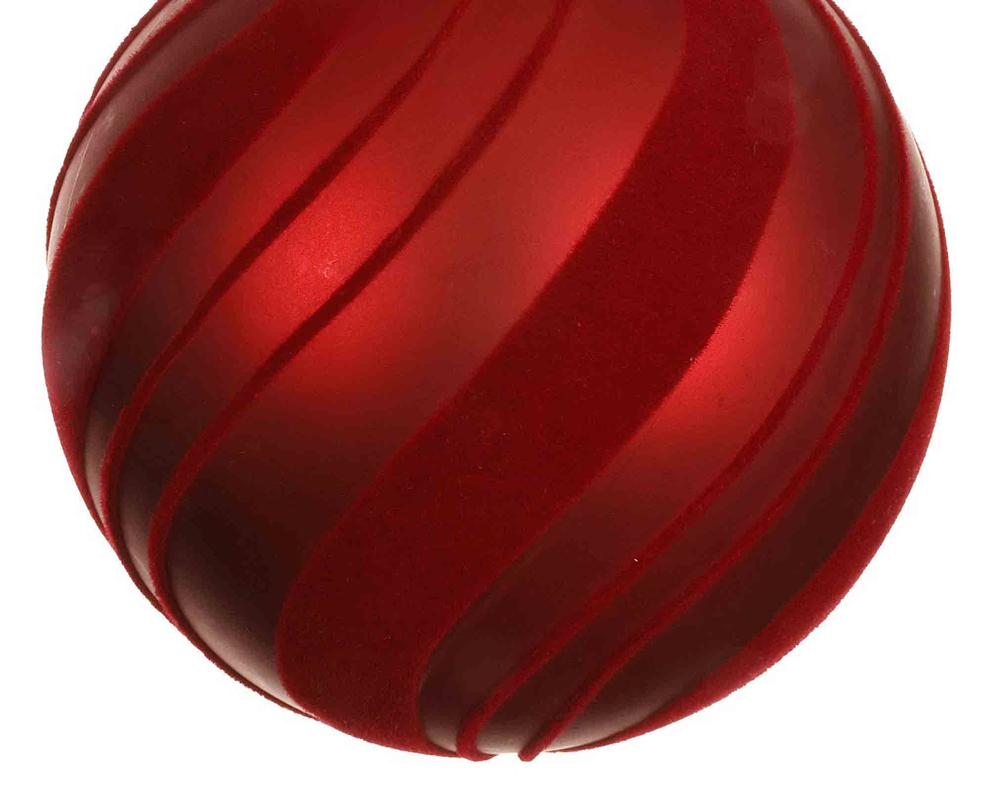 Sfera Rosso con Vortex Natale Assortito D8cm in Plastica - immagine 2