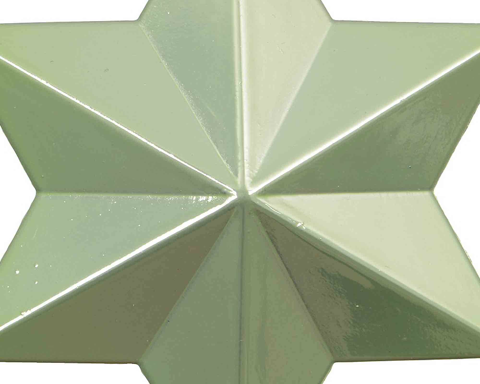 Set 12 Pz Pendenti a Stella Rosso Assortito 9x9x12cm in Poliestere - immagine 3