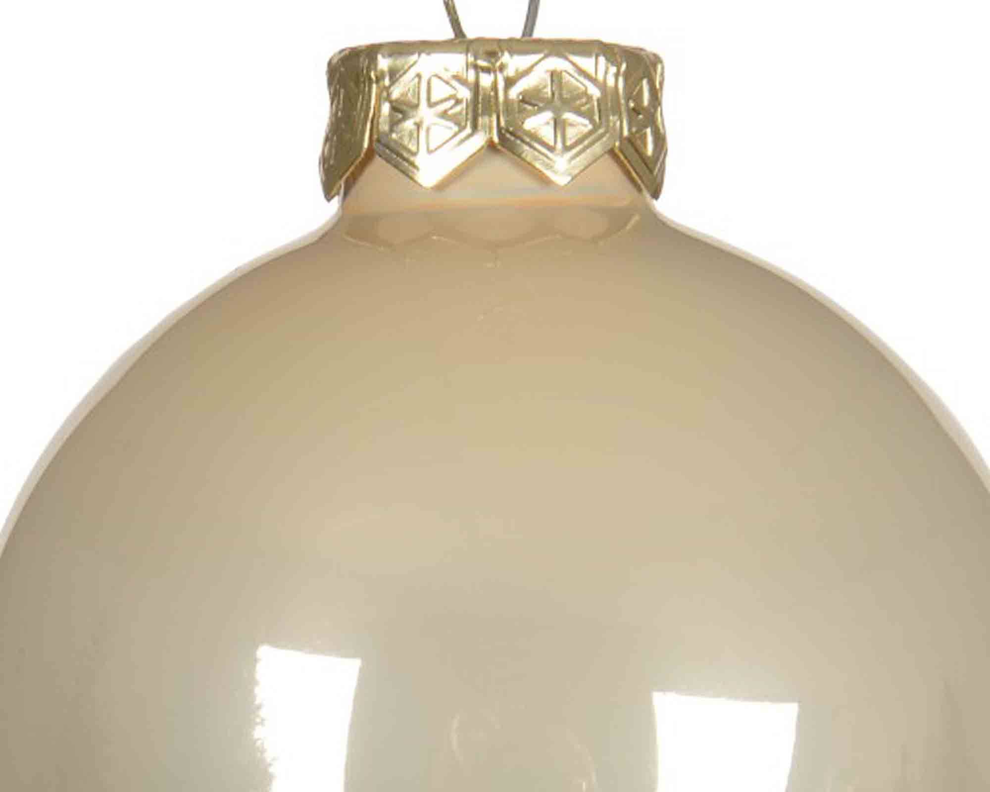 Set 10 Pz Sfere e Pendenti Perla Assortito D6cm in Vetro - immagine 3