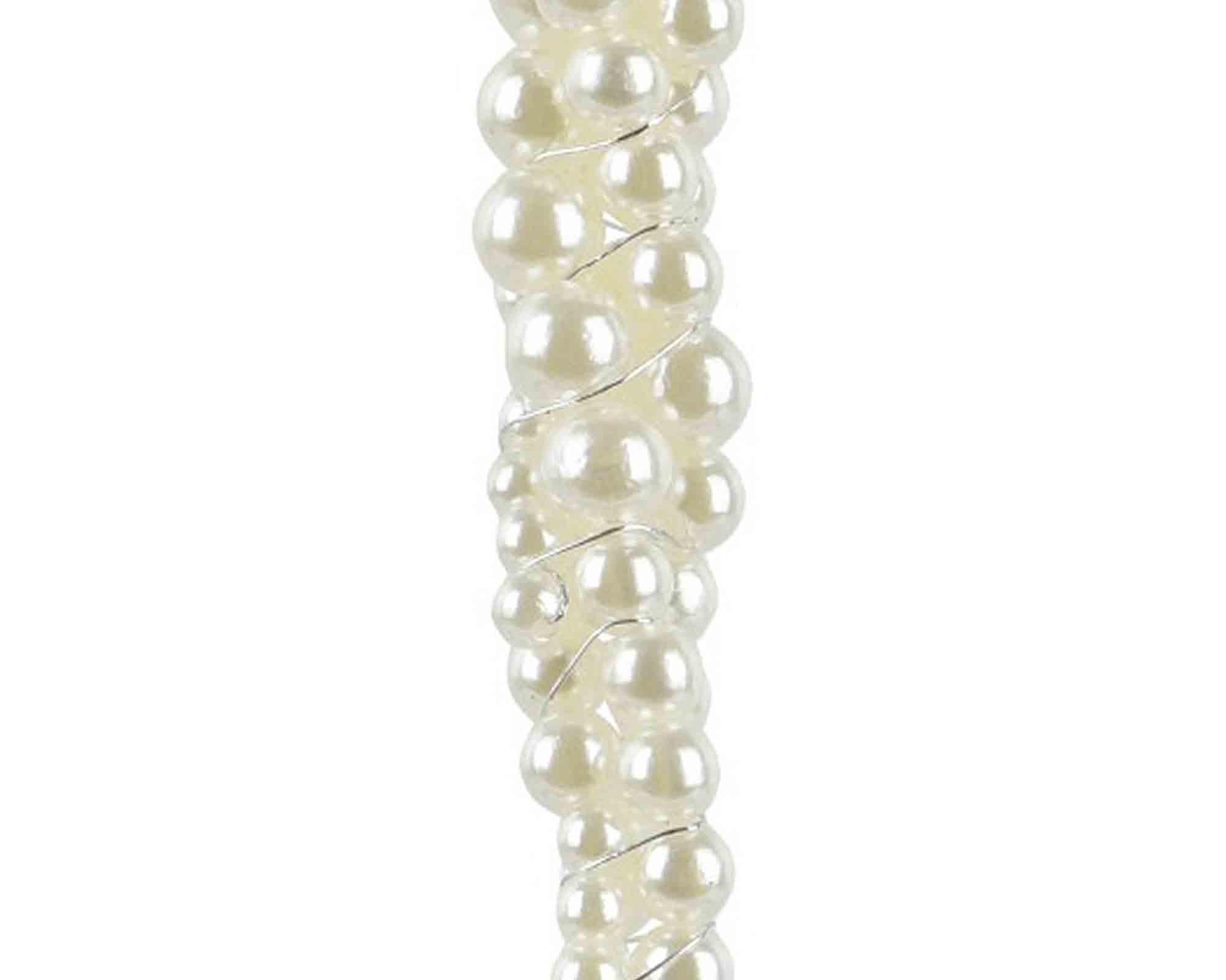 Pendente con Perline Color Perla Assortito 1x1x20cm in Plastica - immagine 2