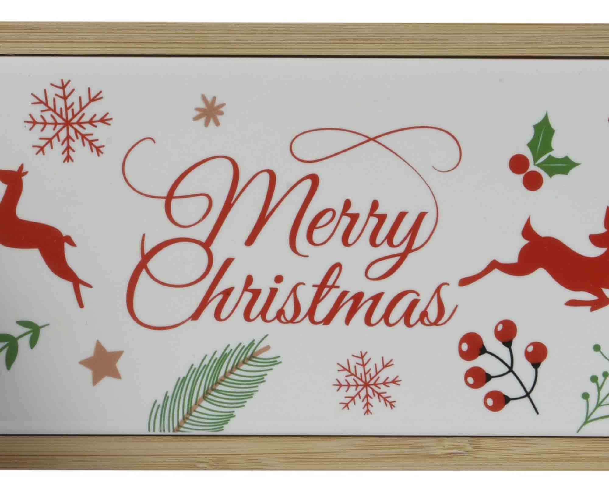 Set Tagliere con Ciotola a Forma di Albero 12x30x2,5cm in Legno - immagine 3