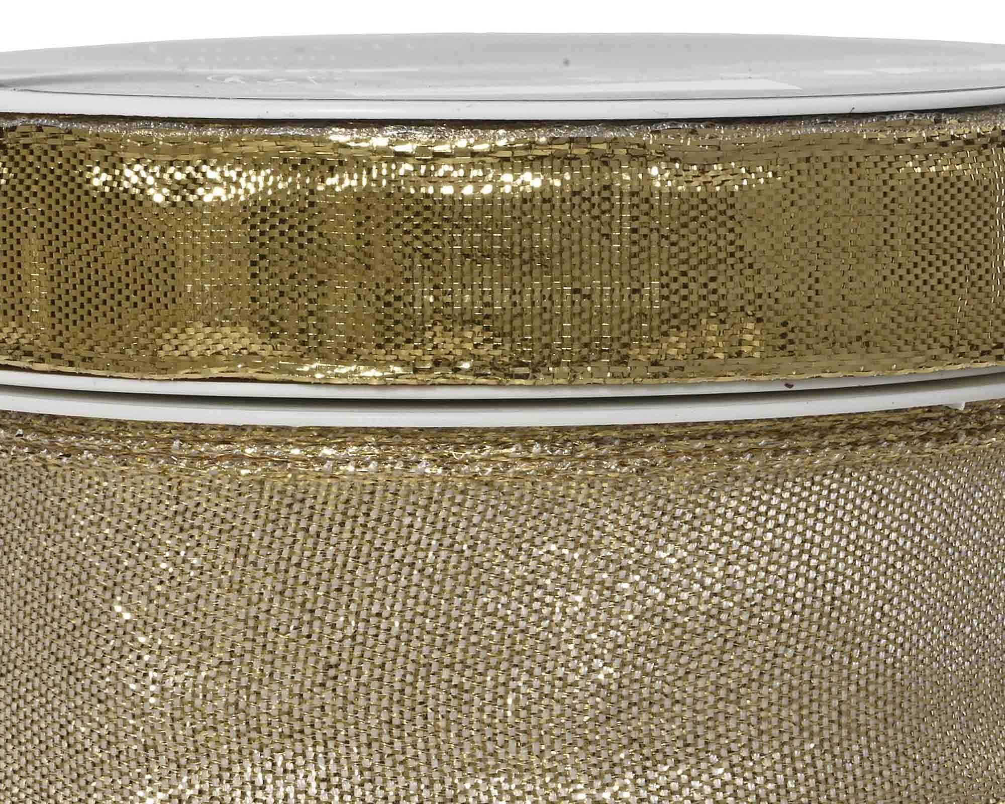 Nastro di Natale Oro Classic Assortito 400cm in Poliestere - immagine 2