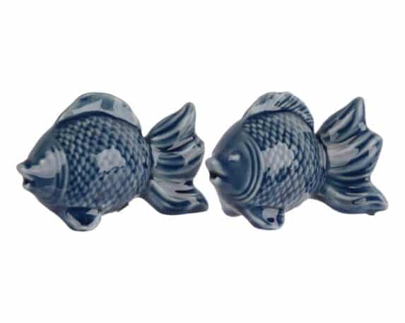 Decorazione Pesce Dritto Blu Assortito 10,5×4,5x7cm in Porcellana – Kaemingk
