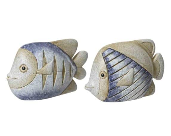 Decorazione Pesce Colorata Assortito 5,5×13,5x8cm in Terracotta – Kaemingk