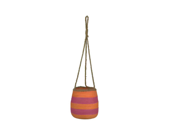 Cesta Basket Fioriera con Corda Aran fu Naturale e Semplice Small D14x18cm in Cordino – Kaemingk