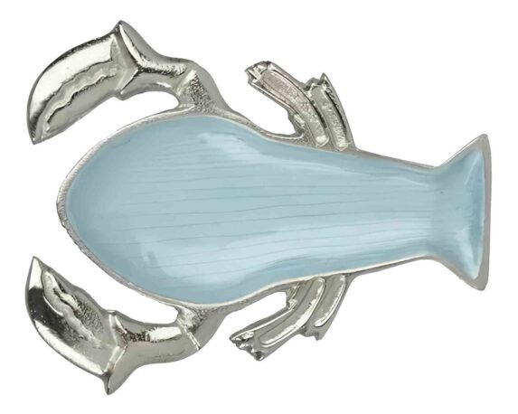Vassoio a Forma di Aragosta Blu 23×18,5x2cm in Porcellana – Kaemingk