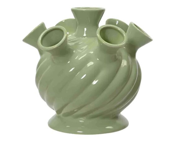 Vaso con 7 Fori Verde 21,5x18x26cm in Porcellana – Kaemingk