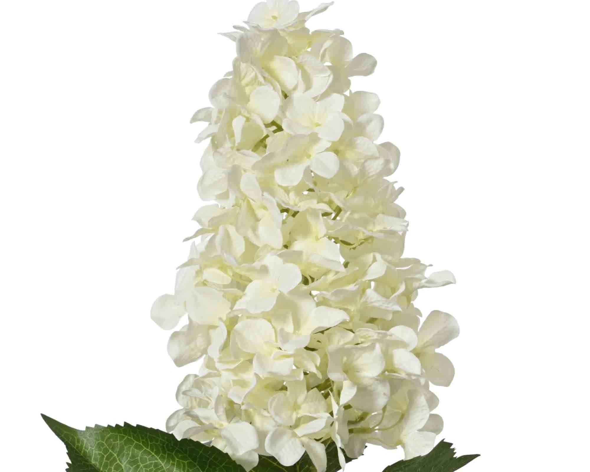 Stelo Ortensia Bianco 35x26x100cm in Poliestere - Kaemingk - immagine 2