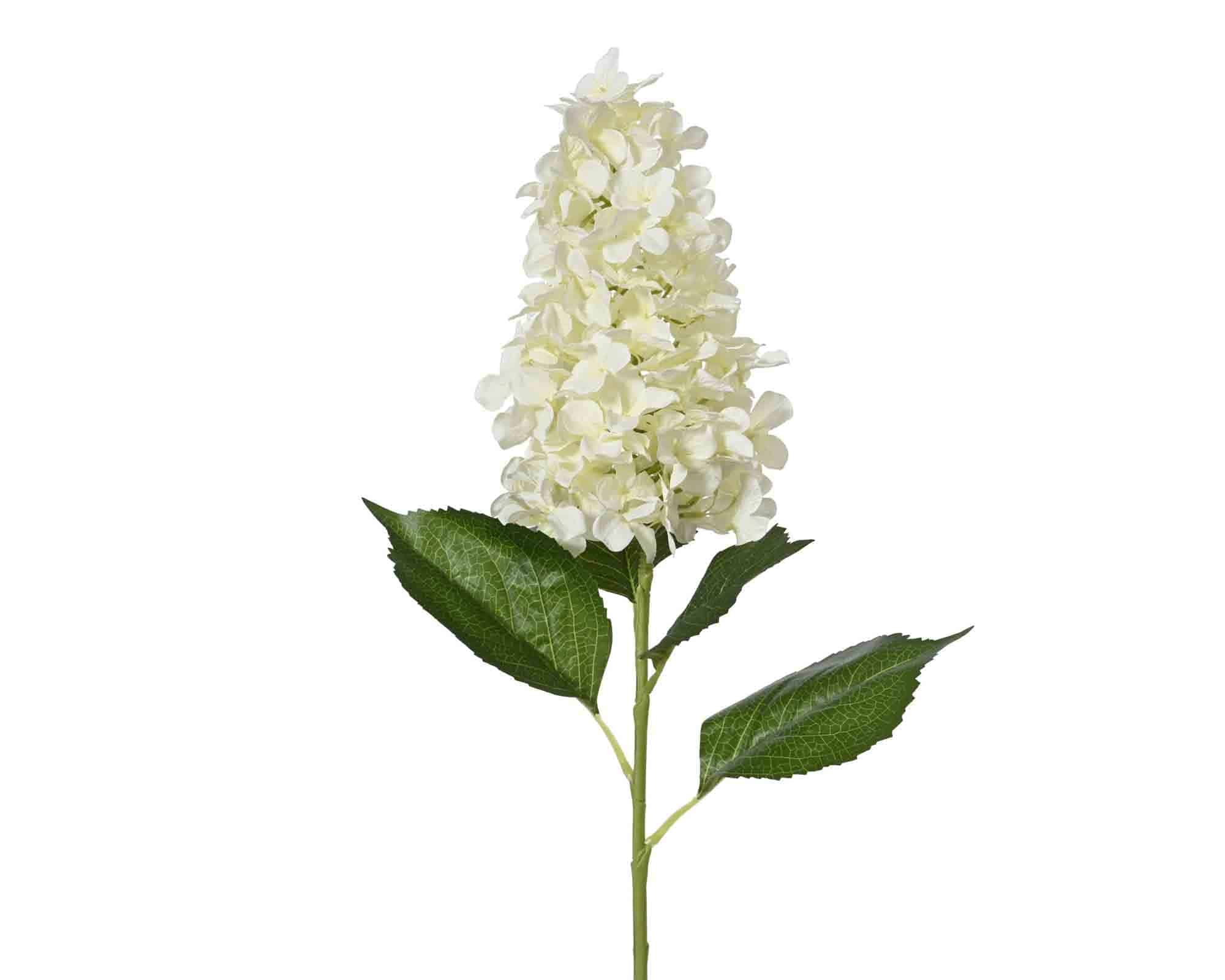 Stelo Ortensia Bianco 35x26x100cm in Poliestere - Kaemingk