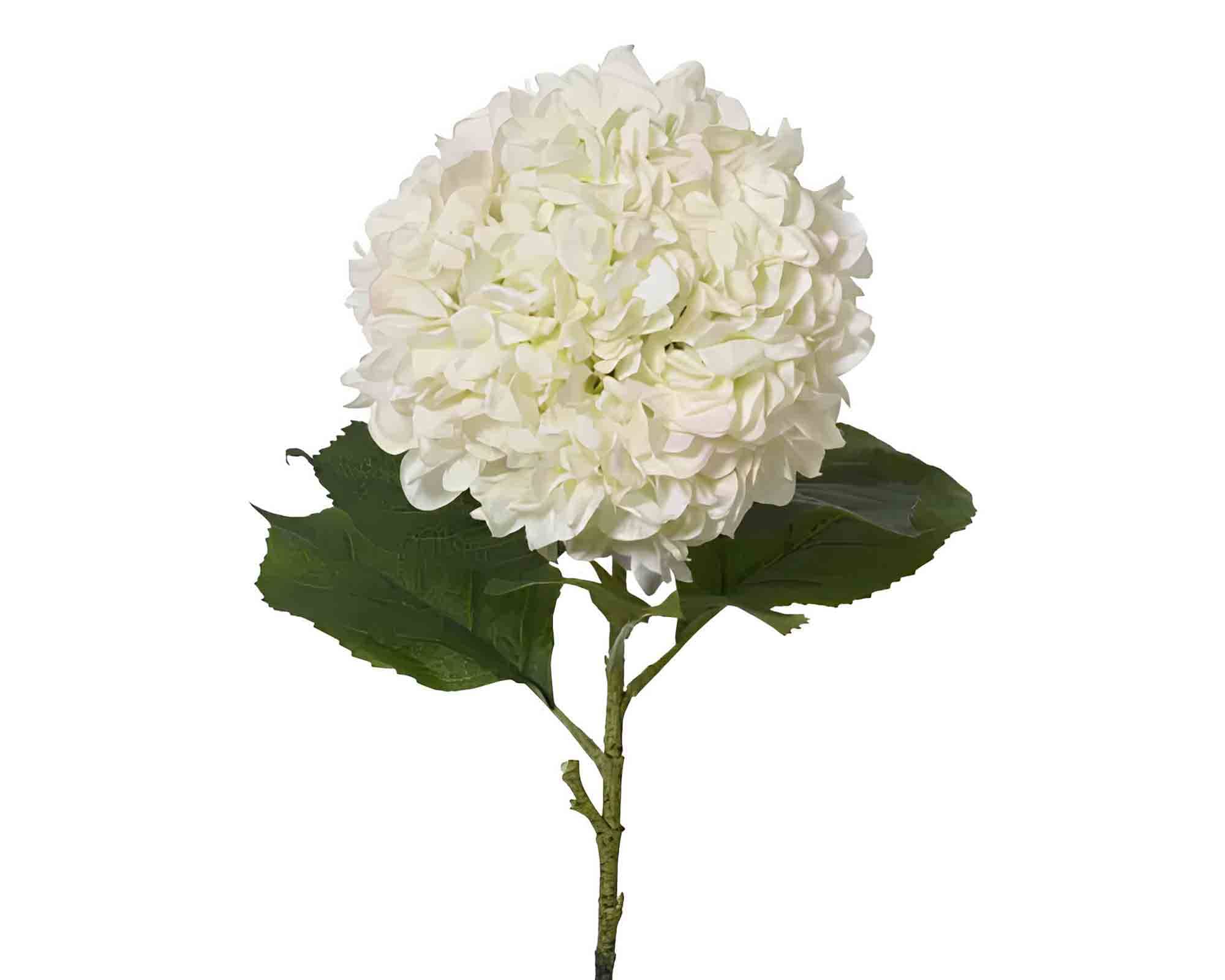 Stelo Ortensia Bianco XL D27x106cm in Poliestere - Kaemingk