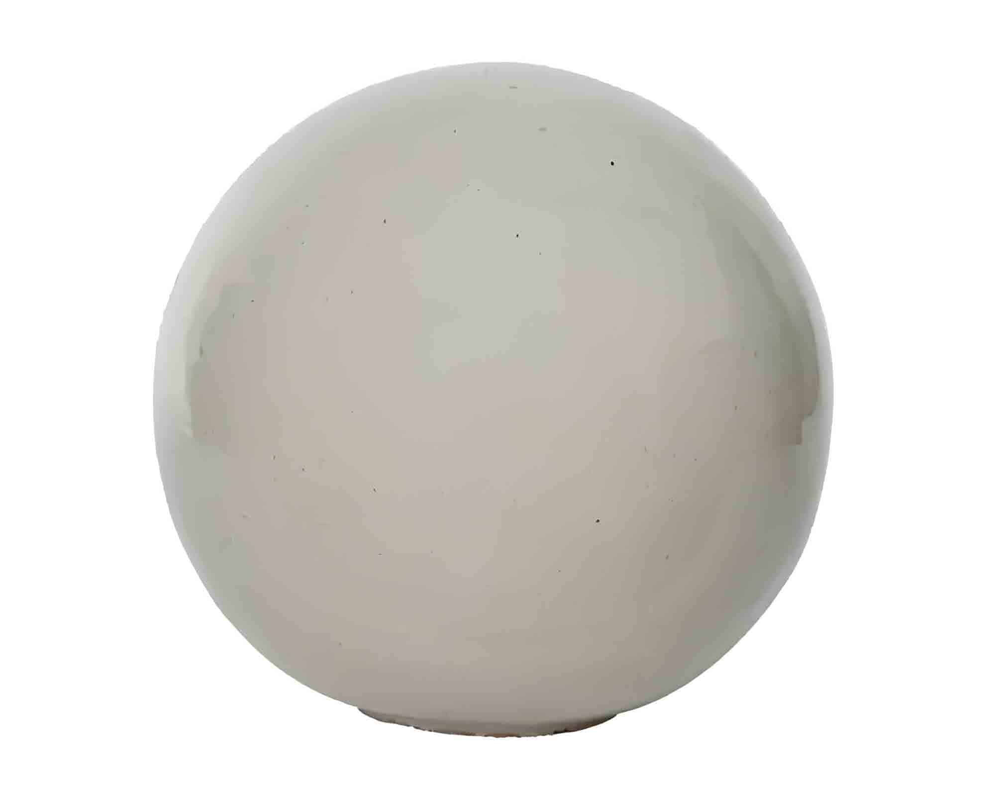 Decorazione Palla Smaltata Bianco D28x28cm in Terracotta - Kaemingk